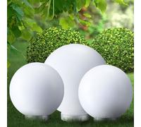 Lampe Boule Extérieur Spots à Encastrer Solaire LED Blanc à Pied DM 15 & 20 CM