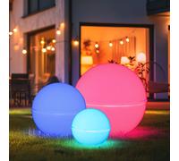 Lampe Boule Extérieure LED Dimmable Avec Télécommande Changement Couleur RGB 3x
