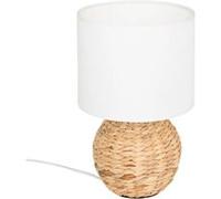 Lampe à Poser Boule en Jacinthe "Sand" 37cm Naturel