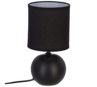 Lampe à Poser Céramique "Boule" 25cm Noir