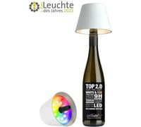 Lampe bouteille Sompex TOP 2.0 LED RGBW rechargeable Blanc
