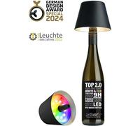 Lampe bouteille Sompex TOP 2.0 LED RGBW rechargeable noire