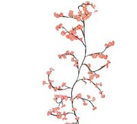 Lampe Branche d'arbre - Lampe d'arbre à Fleurs Roses à Piles | Décoration de Branche d'arbre Flexible éclairée de 1,6 m | Lampes à Fleurs avec Fonction de Gradation et de minuterie, télécommande
