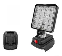 Lampe Bureau LED Noire 9.6x7.2cm Compacte | 16 perles LED, angle large, lumière uniforme, pour idéal atelier, garage, bureau