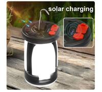 Lampe Camping Solaire Rechargeable,1000LM Puissante 4500mAh Power Bank 6 Modes Pliable pour Camping Excursions Secours Pêche Cave