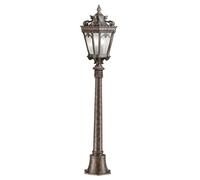 Lampe Candélabre Lampadaire à de Jardin Hauteur 110cm Aluminium Verre