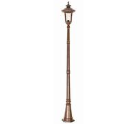 Lampe Candélabre Lampadaire Borne Lumineuse Hauteur 246,5 CM Acier Verre Bronze