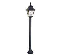 Lampe Candélabre Lampadaire Luminaires de Jardin Hauteur 109 CM Lanterne Noir