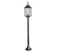 Lampe Candélabre Lampadaire Luminaires de Jardin Hauteur 123,5 CM Lanterne Noir