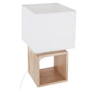 Lampe ""Pojo"" bois H32cm - Atmosphera createur d'interieur