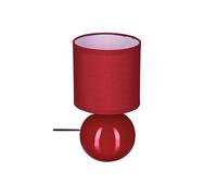 Lampe à Poser Céramique "Boule" 24cm Rouge