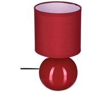 Atmosphera - Lampe céramique Timéo - rouge brillant - H25 cm - Créateur d'intérieur