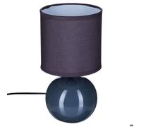 Lampe de chevet grise Ø13 x H 24,5 cm Gris