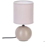 Lampe céramique ""Timéo"" gris taupe mat H25cm - Atmosphera Créateur d'intérieur