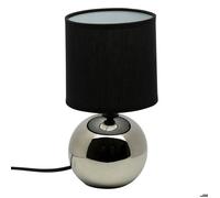 Atmosphera – Lampe à poser céramique Boule 25 cm Argent gris