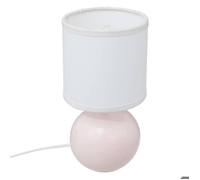 Lampe céramique ""Timéo"" H25cm rose clair - Atmosphera createur d'interieur