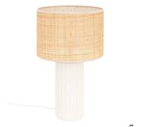 Atmosphera - Lampe céramique tylia blanc h47cm