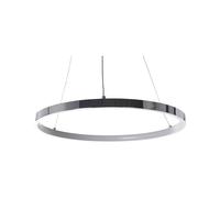Lampe Cercle Suspendue ø 40 cm en Aluminium Argent