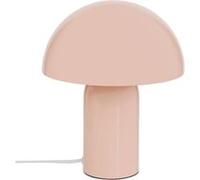Lampe champignon H24,5 cm Lito métal rose pêche Atmosphera Rose
