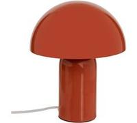 Lampe champignon H24,5 cm Lito métal terracotta Atmosphera Orange G