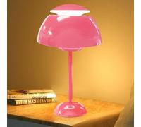 Lampe Champignon, Lampe de Table Sans Fil, Lampes de Chevet à LED avec 3 Modes de Luminosité, pour la Décoration Intérieure, l'étude, Vie, Chambre (Nouveau Rose)