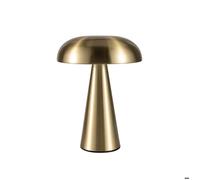 Lampe Champignon，Lumière Champignon Doré，Lampe De Table Rechargeable pour Bureau De Chambre À Coucher，veilleuse À Gradation Tactile