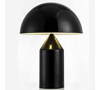 Lampe Champignon Moderne LED Lampe de Chevet Lampea Poser Protection Yeux Bureau Chambre Salon Hôtel Métallique 28x40CM,Black