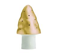 Lampe champignon petit modèle or