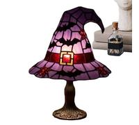 Lampe chapeau de sorcière - Lumière décorative de vacances, design en forme de chapeau, décoration de table douce et lumineuse, décoration d'intérieur festive, éclairage de nuit magique pour chambre à