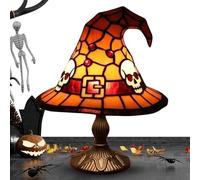 Lampe Chapeau de Sorcière | Mystérieuse Lampe LED Chapeau De Sorcière | Décoration Halloween pour Intérieur Bibliothèque Chambre Salle à Manger Table de Chevet