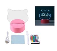 Lampe chat LED personalisable