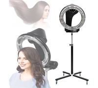 Lampe chauffante 3 en 1 for salon de coiffure, appareil professionnel coloration capillaire, sèche-cheveux, appareil de traitement des cheveux rotatif orbital, lampe chauffante(Stand)