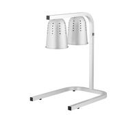 Royal Catering RCPWB-500I Lampe chauffante à infrarouges lampe chauffante lampe de maintien au chaud lampe chauffe-assiette Hauteur réglable 2 ampoules Aluminium