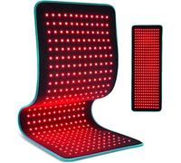 Lampe chauffante à lumière rouge 80 x 30 cm, avec 360 LED, ceinture, lumière rouge 660 nm et lampe infrarouge 850 nm pour l'inflammation, soulagement de la douleur, articulation musculaire