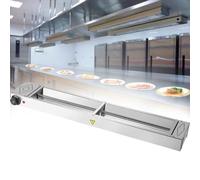 Lampe Chauffante Accrochante d'acier Inoxydable,Commercial Réchaufeur d'aliments pour Les Buffet Restaurants et Les Cuisines D'hôtel,Gardez la Nourriture,HeatingTube-575W