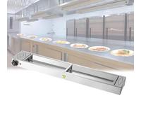 Lampe Chauffante Alimentaire 575/920/1260w, Chauffe-Aliments Infrarouge De Qualité Commerciale avec Trous De Refroidissement Distribués, Lampe Chauffante Portable en Acie, Color, 60 * 15 * 6.5cm