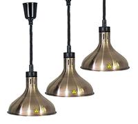Lampe Chauffante Alimentaire Commerciale, Longueur Réglable De 60 À 180 Cm, Chauffe-Plats Suspendu Avec Lampe De 250 W Pour Buffets, Restaurants Et Traiteurs. Idéale Pour Chauffer Les Aliments Et Ser