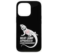 Lampe chauffante approuvée par Lizard Management Funny Coque pour iPhone 13 Pro