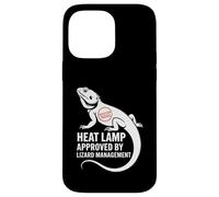 Lampe chauffante approuvée par Lizard Management Funny Coque pour iPhone 14 Pro Max