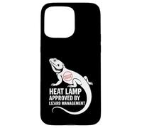 Lampe chauffante approuvée par Lizard Management Funny Coque pour iPhone 15 Pro Max