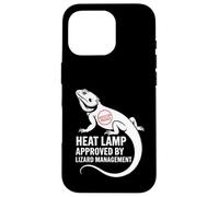 Lampe chauffante approuvée par Lizard Management Funny Coque pour iPhone 16 Pro