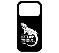 Lampe chauffante approuvée par Lizard Management Funny Coque pour iPhone 17 Pro