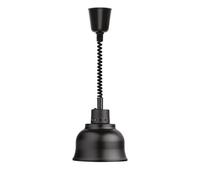 Lampe chauffante classique noire anodisée cordon extensible jusqu'à 175 centimètres