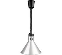 Lampe Chauffante Conique Rétractable Finition Argent Buffalo Blanc G