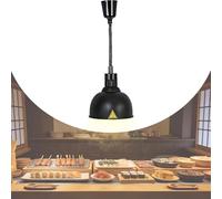 Lampe Chauffante Cuisine Professionnelle, Lampe Chauffe-Plats Suspendue avec Hauteur Réglable 60-180cm, Lampe Infrarouge 250W pour Restaurants, Hôtels et Cafétérias (B-25,1)