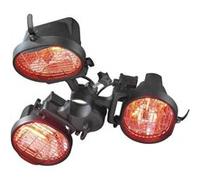 Lampe Chauffante de Parasol Electrique 1500W Noir G