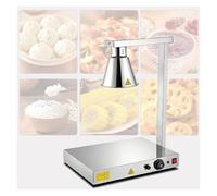 Lampe chauffante infrarouge 250 W en acier inoxydable doré (argent, 37 x 55 x 70 cm)