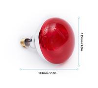 Lampe chauffante infrarouge - MOMOTOU - E27 - 275W - 220V - Soulagement de la douleur