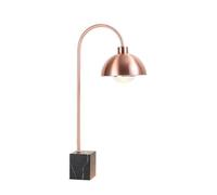 Lampe chauffante pour Aliments, Chauffe-Plat électrique Portable avec Base en marbre, en Acier Inoxydable, pour buffets, Restaurants, fêtes et Vacances(Rose Gold,B)