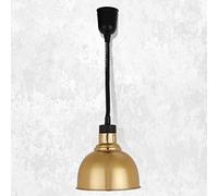 Lampe chauffante pour Aliments, Chauffe-Plats Professionnel, Lampe chauffante Suspendue réglable, avec Ampoule 250 W, Abat-Jour en Acier Inoxydable, pour la Restauration, Chauffe-Pizzas